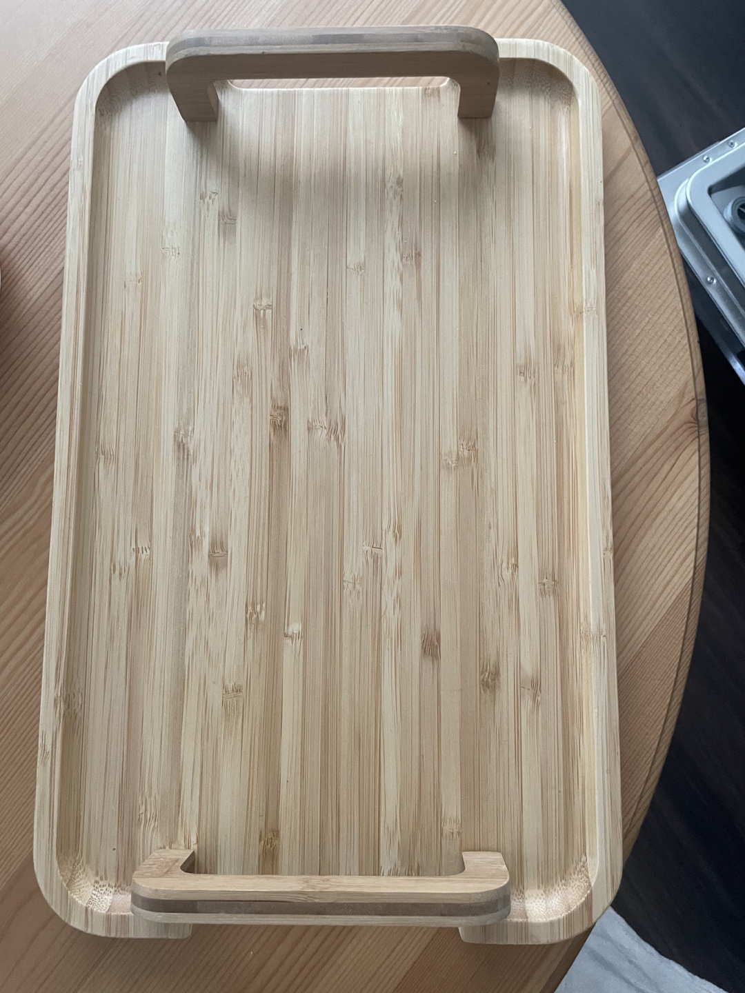 Bamboo Serving Tray with Handles