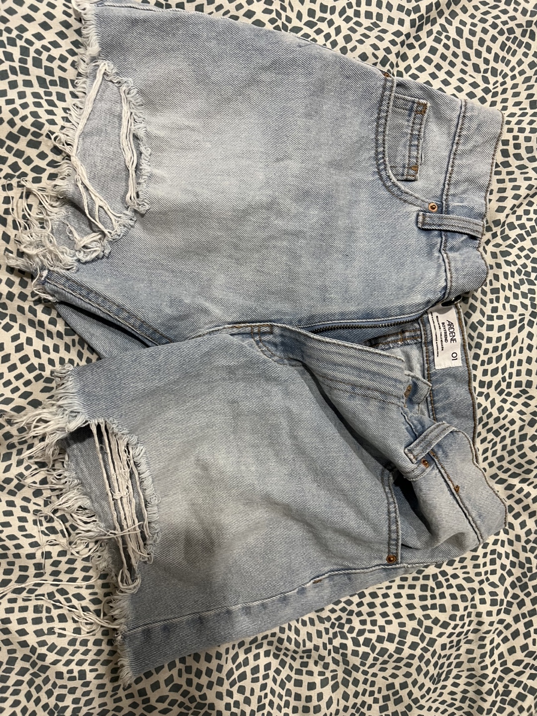 Distressed Denim Shorts Size 01 - photo 2