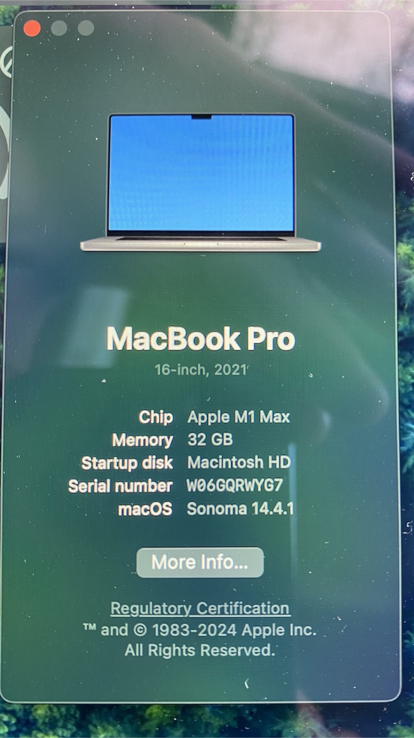 Apple MacBook Pro 16-inch, 2021, M1 Max Chip, 32GB RAM, 1 TB - photo 2