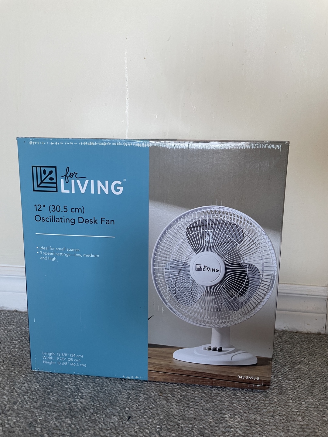 12" Desk Fan
