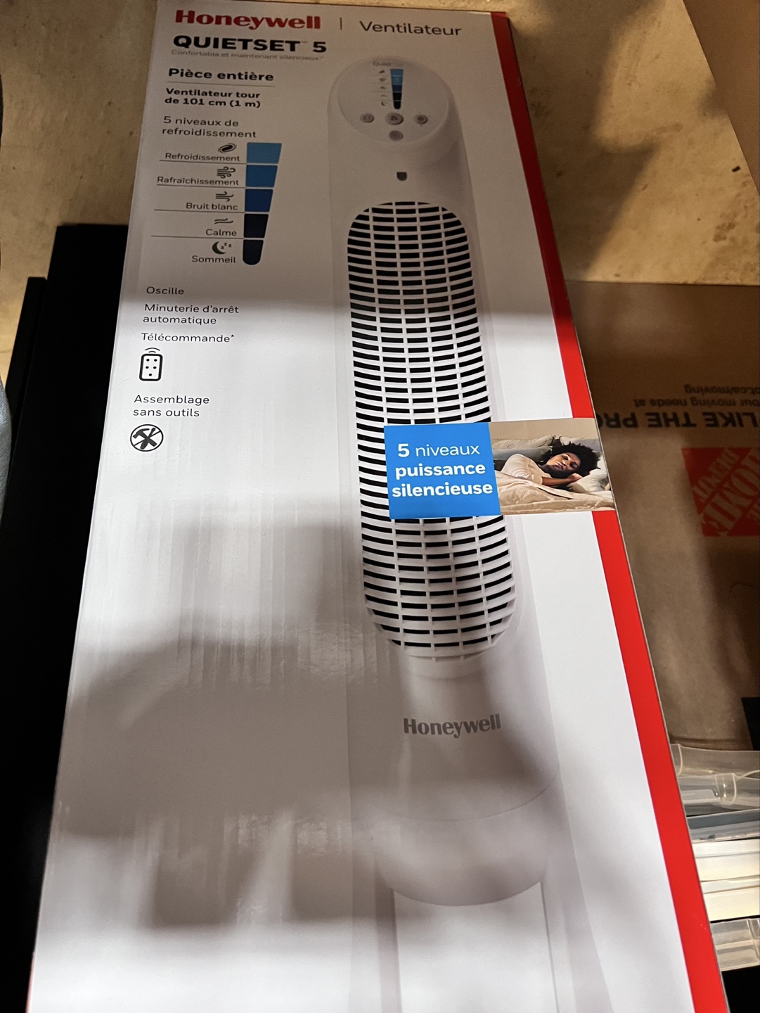 Honeywell QuietSet 5 Tower Fan white - photo 2