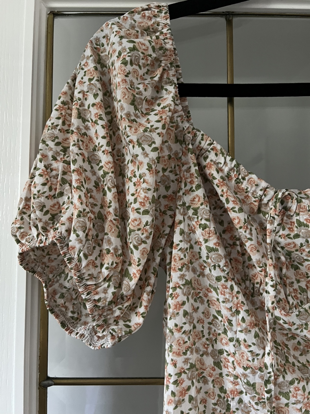 Floral Puff Sleeve Midi Dress - photo 2