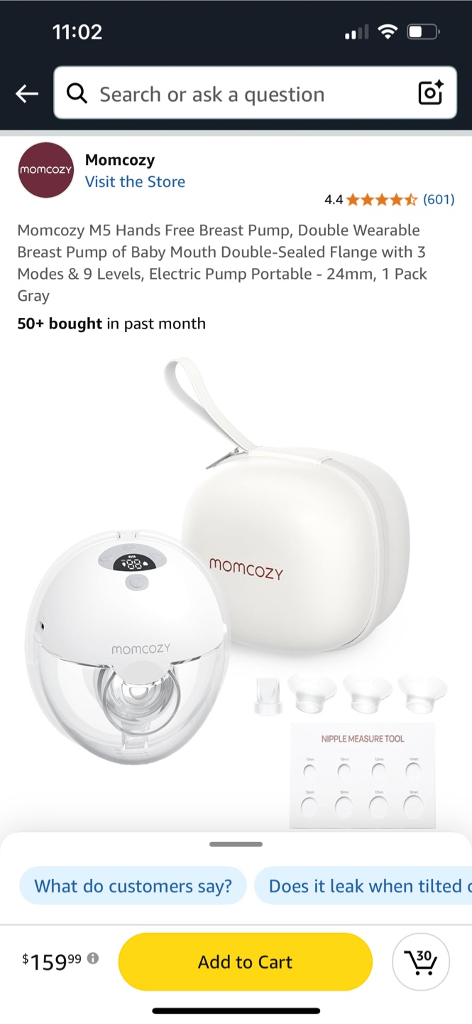 New Momcozy M5 Hands-Free pumb single-include free stuffs - photo 4