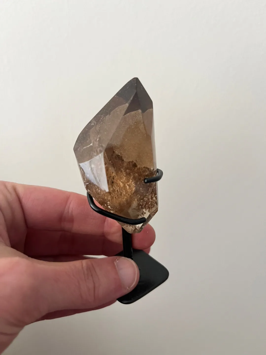 Smoky Quartz Crystal Specimen on Stand from Brazil 🇧🇷 thumbnail