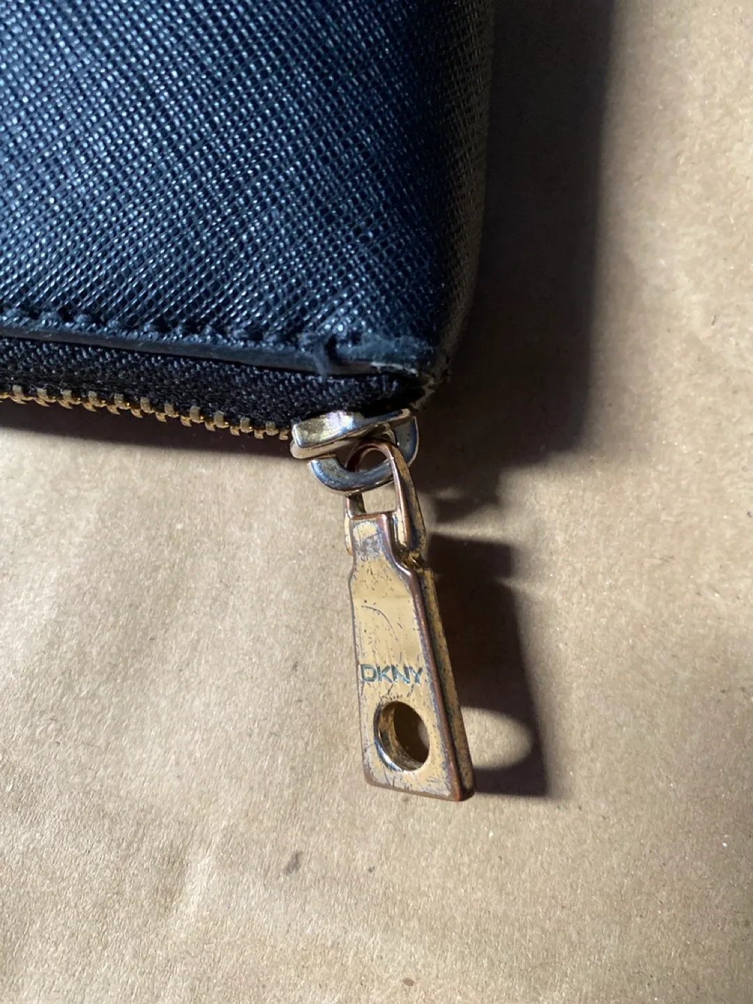 DKNY Black Zip Around Wallet image indicator(2)