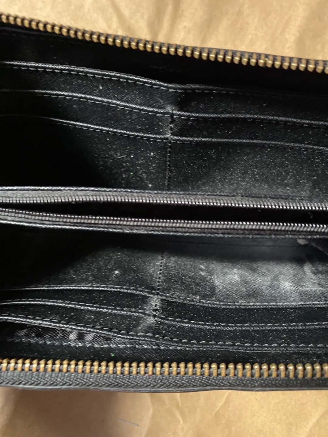 DKNY Black Zip Around Wallet image indicator(4)