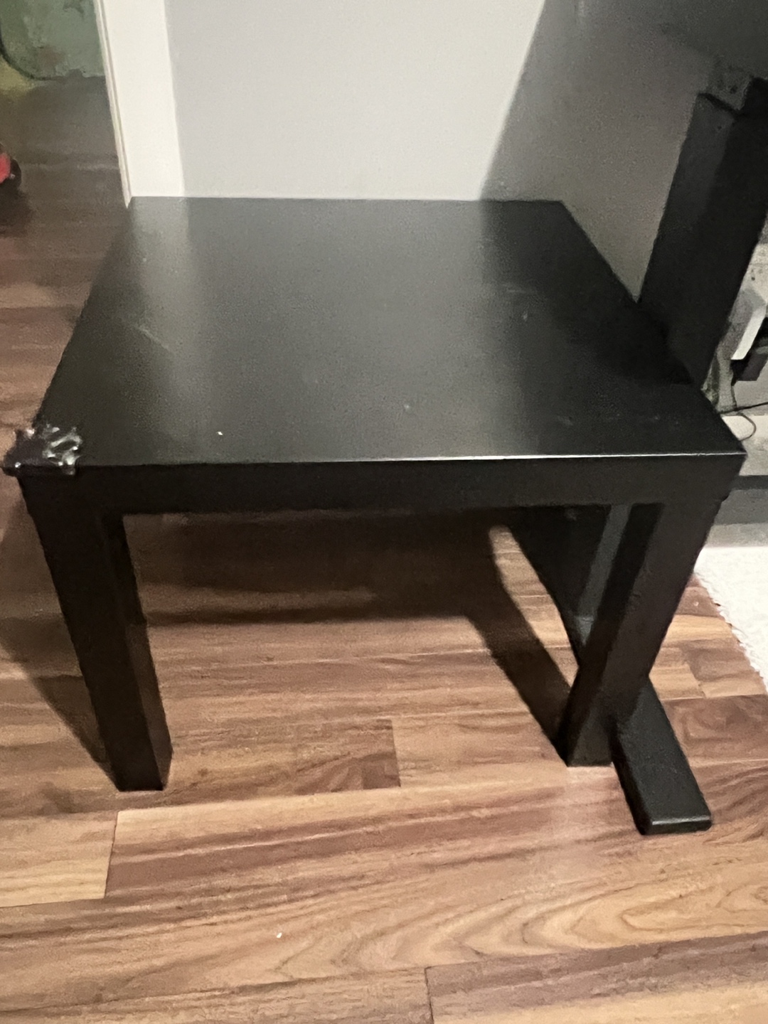 💚Black Square End Table