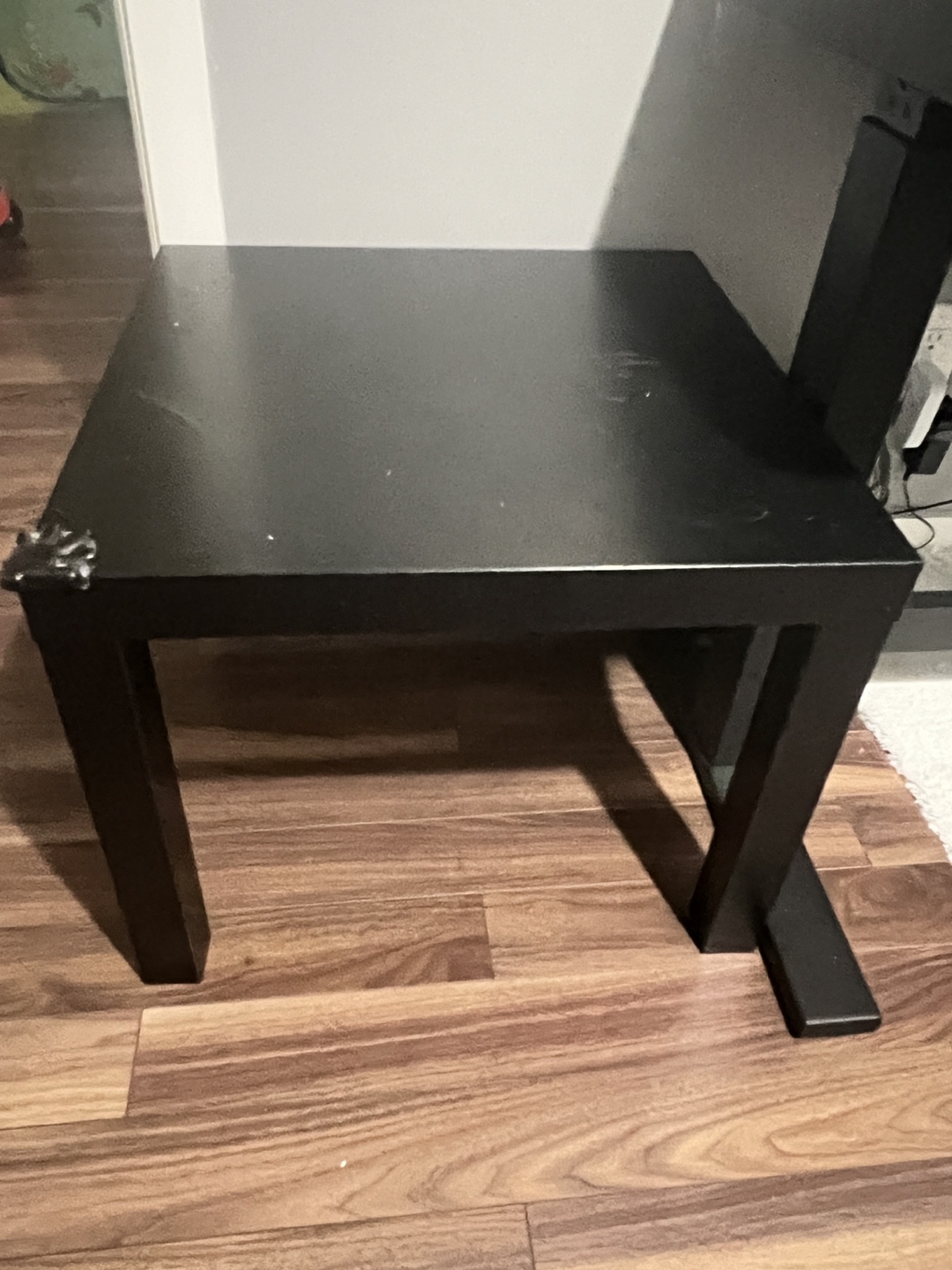 💚Black Square End Table - photo 2