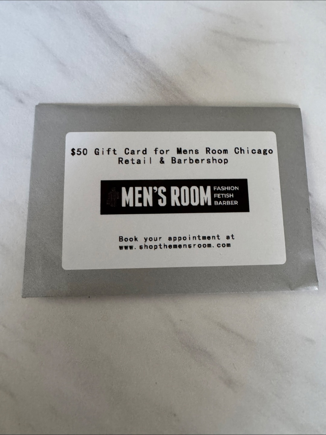 $50 Men's Room Chicago Gift Card - photo 3