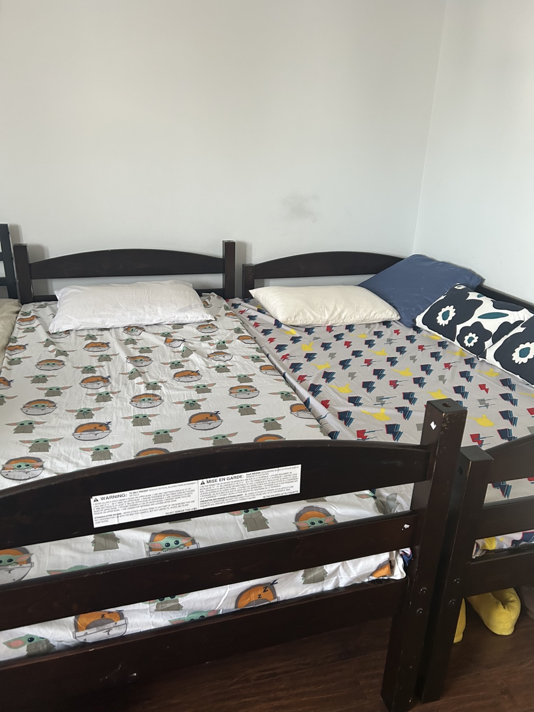 Twin-over-twin bunk bed