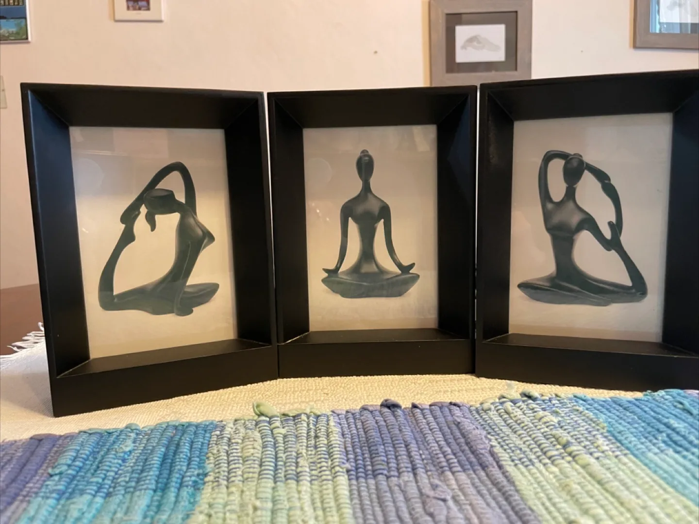 Set of three yoga pose figurines thumbnail