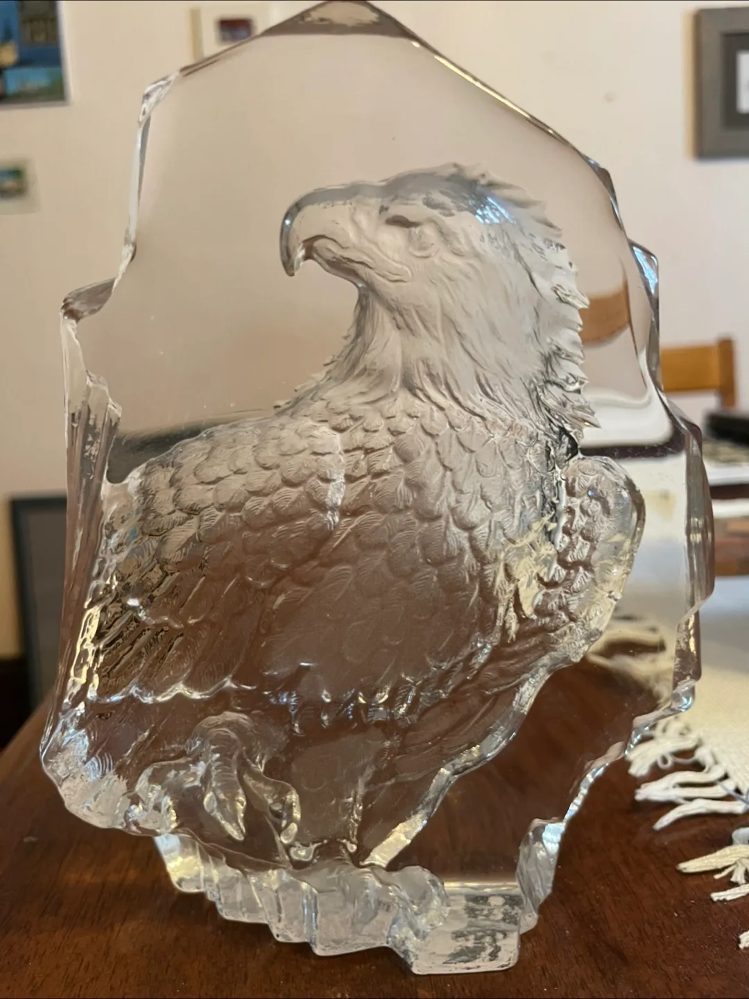 Crystal Eagle Paperweight Sculpture thumbnail