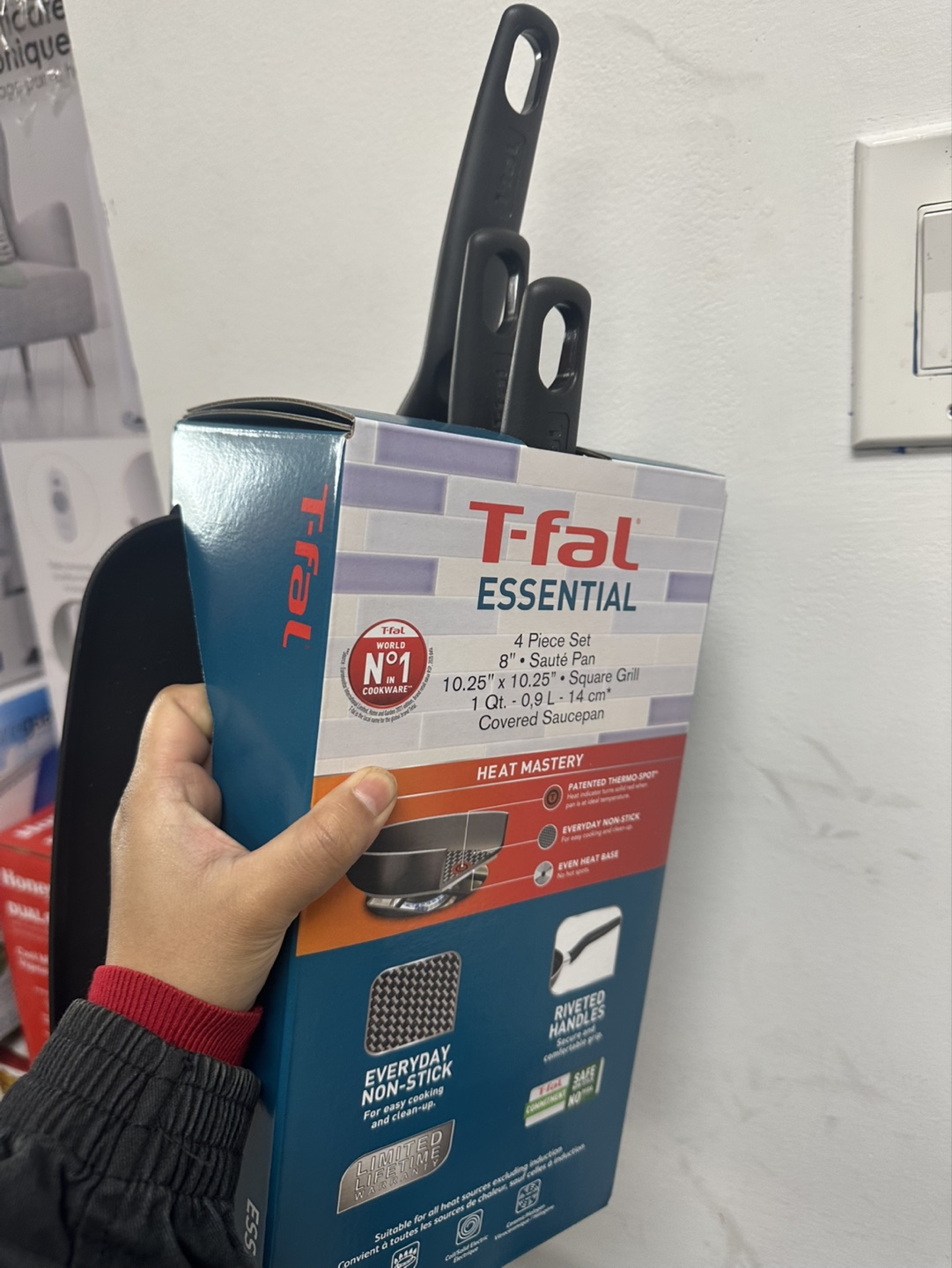 T-fal Essential 4-Piece Cookware Set - photo 2