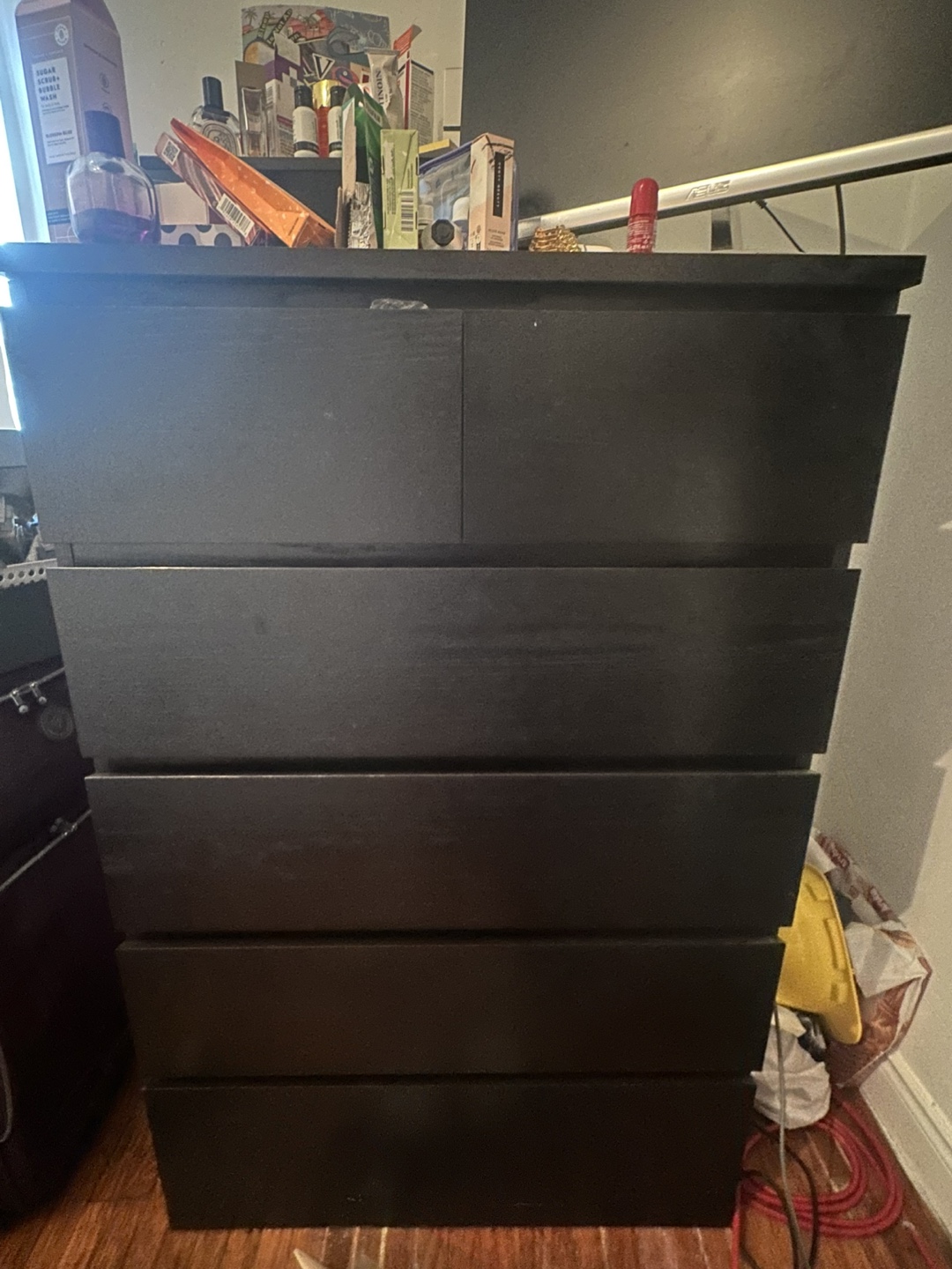 IKEA MALM 6-Drawer Chest - Black-Brown - photo 4