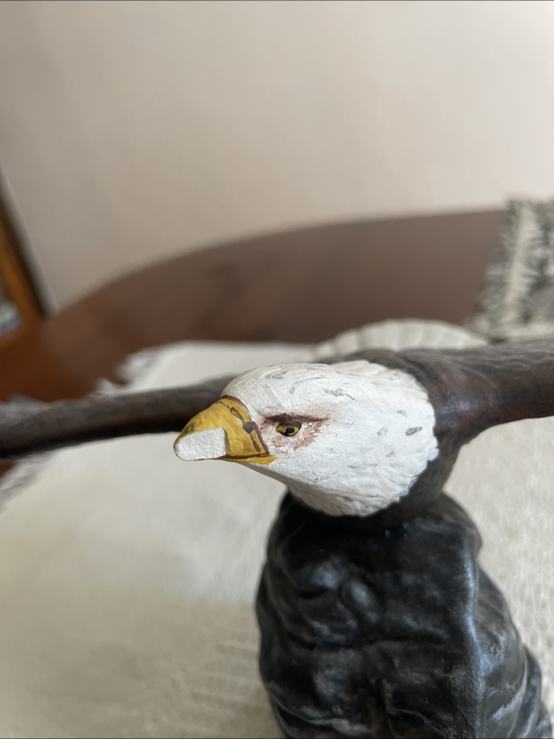 Hand-painted Bald Eagle Figurine