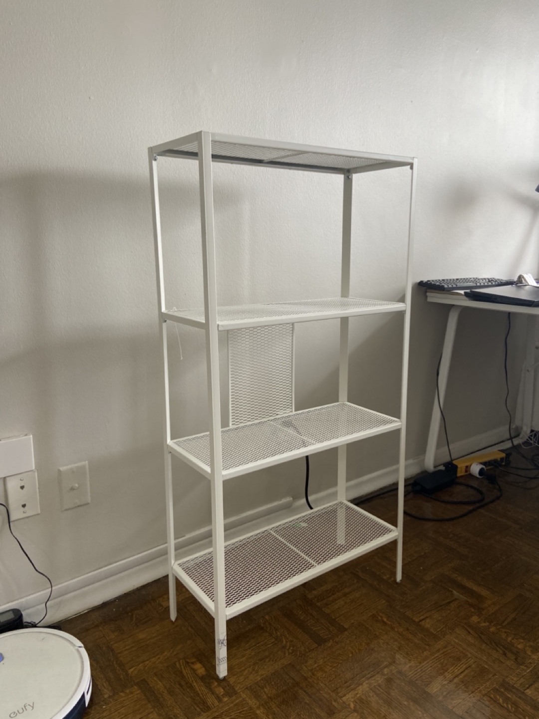 IKEA Lack White Metal Shelving Unit