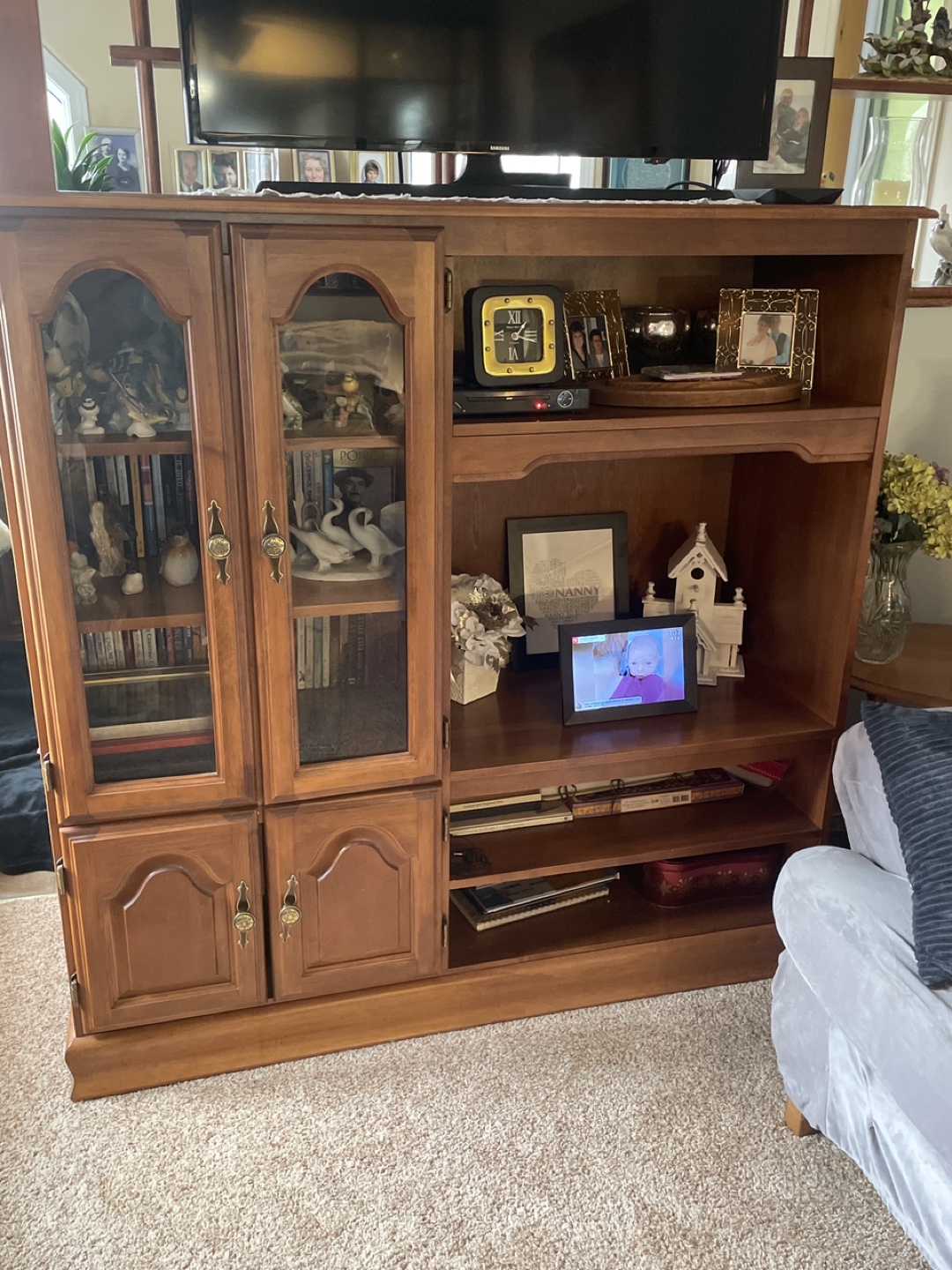 Solid Wood Entertainment Centre