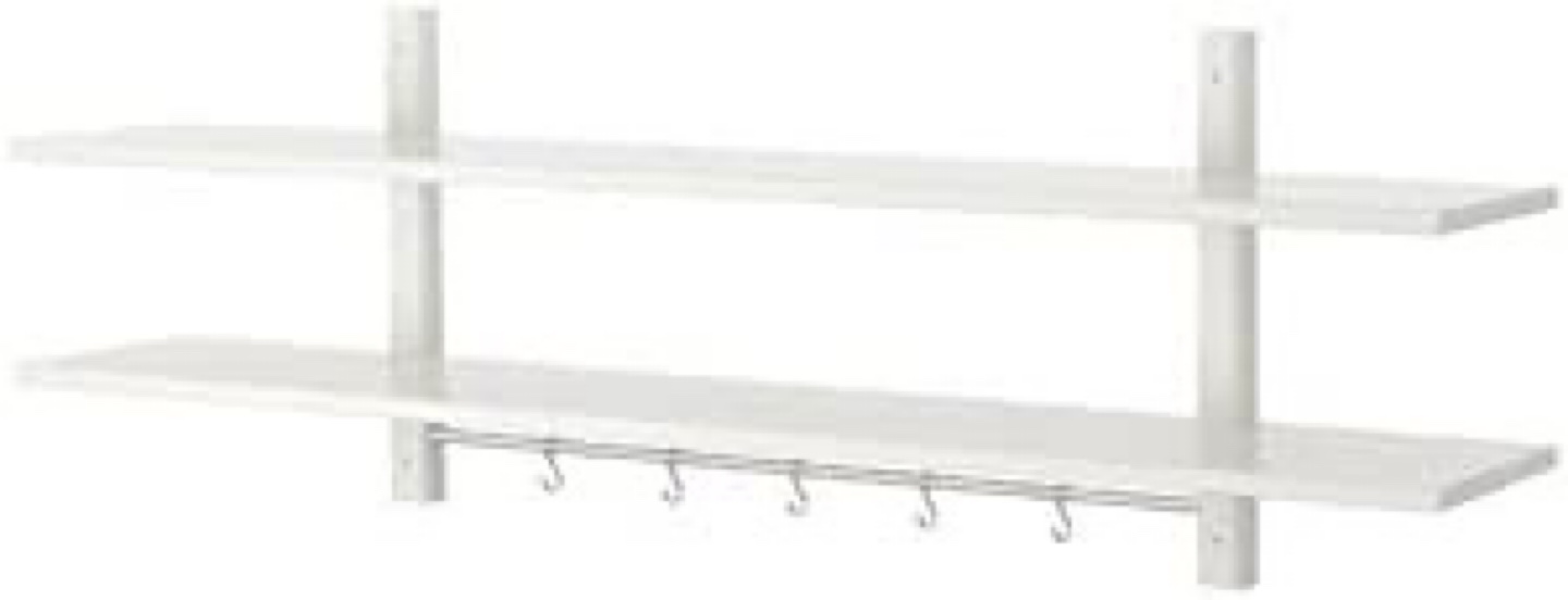 IKEA Varde Walk Shelf with 5 Hooks - photo 3