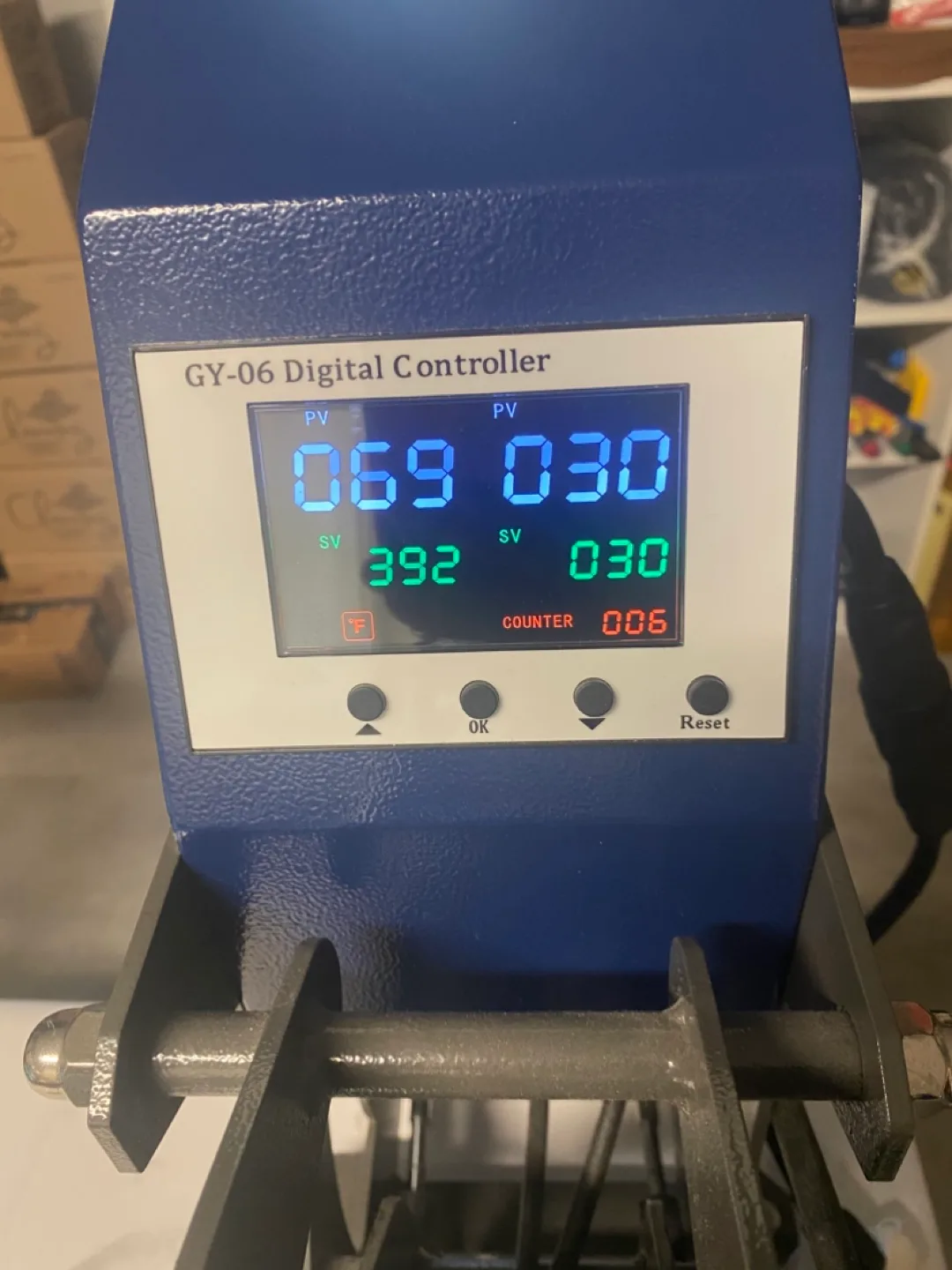 Joto auto release clamshell heat press 15”x15” image indicator(9)