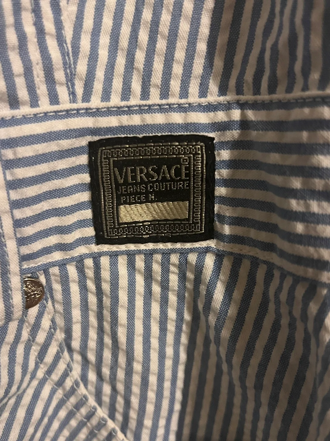 Vintage Versace Jeans Couture Striped Romper image indicator(2)