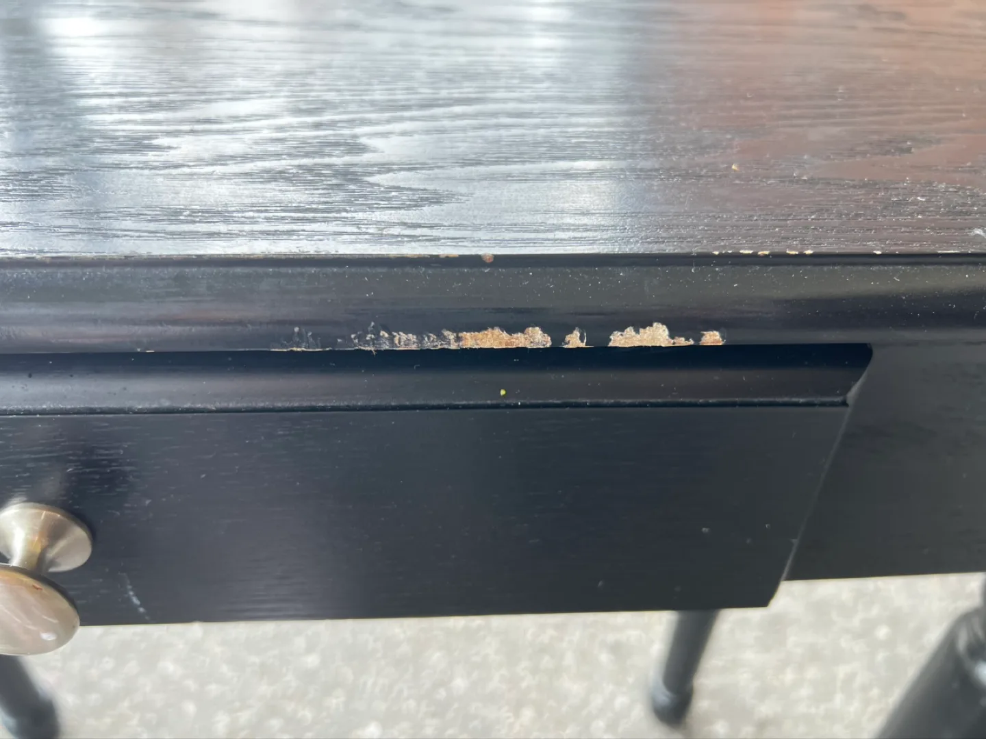 Black Console Table with Drawer image indicator(2)