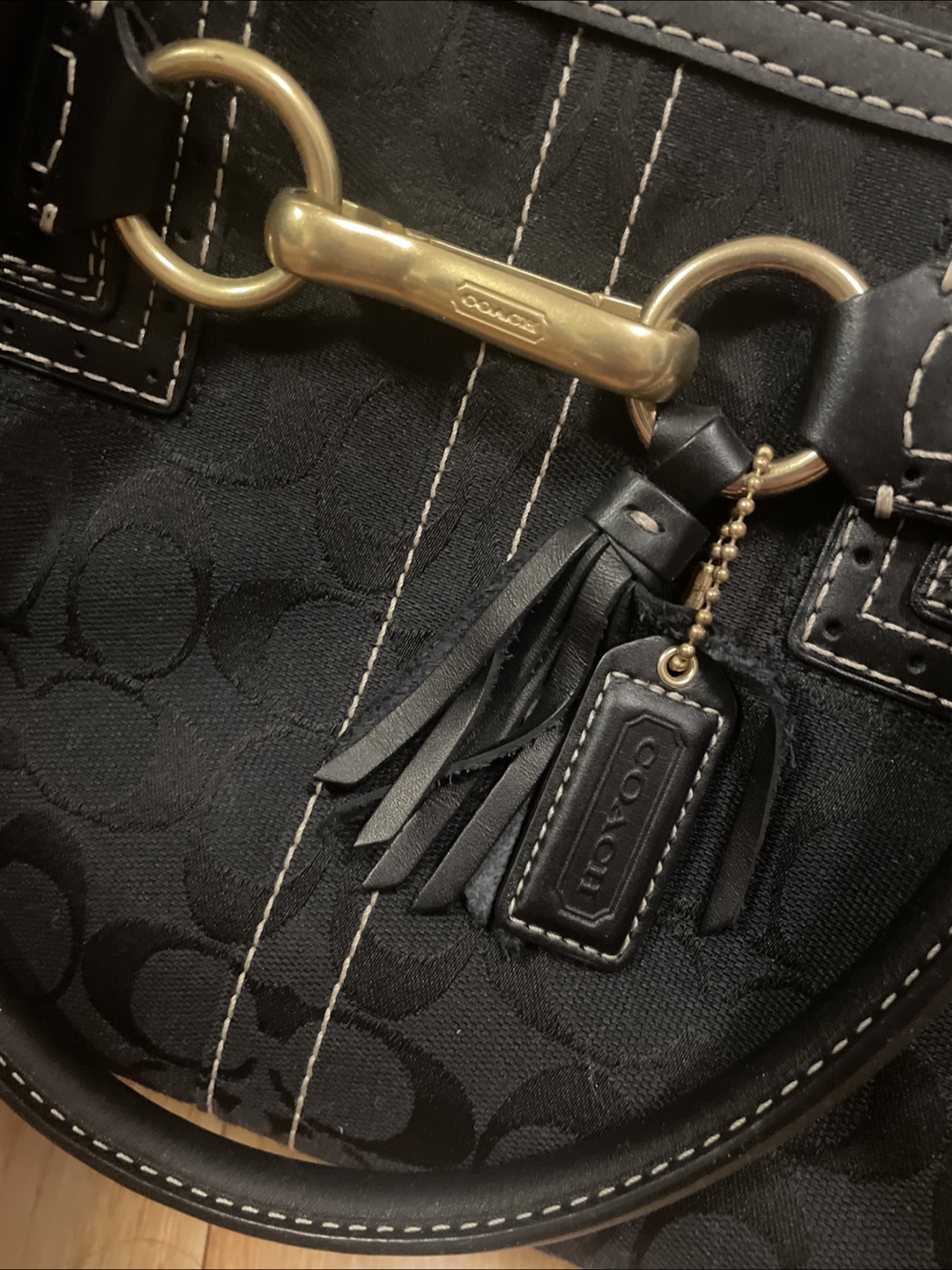 Coach Black Signature Handbag - photo 4