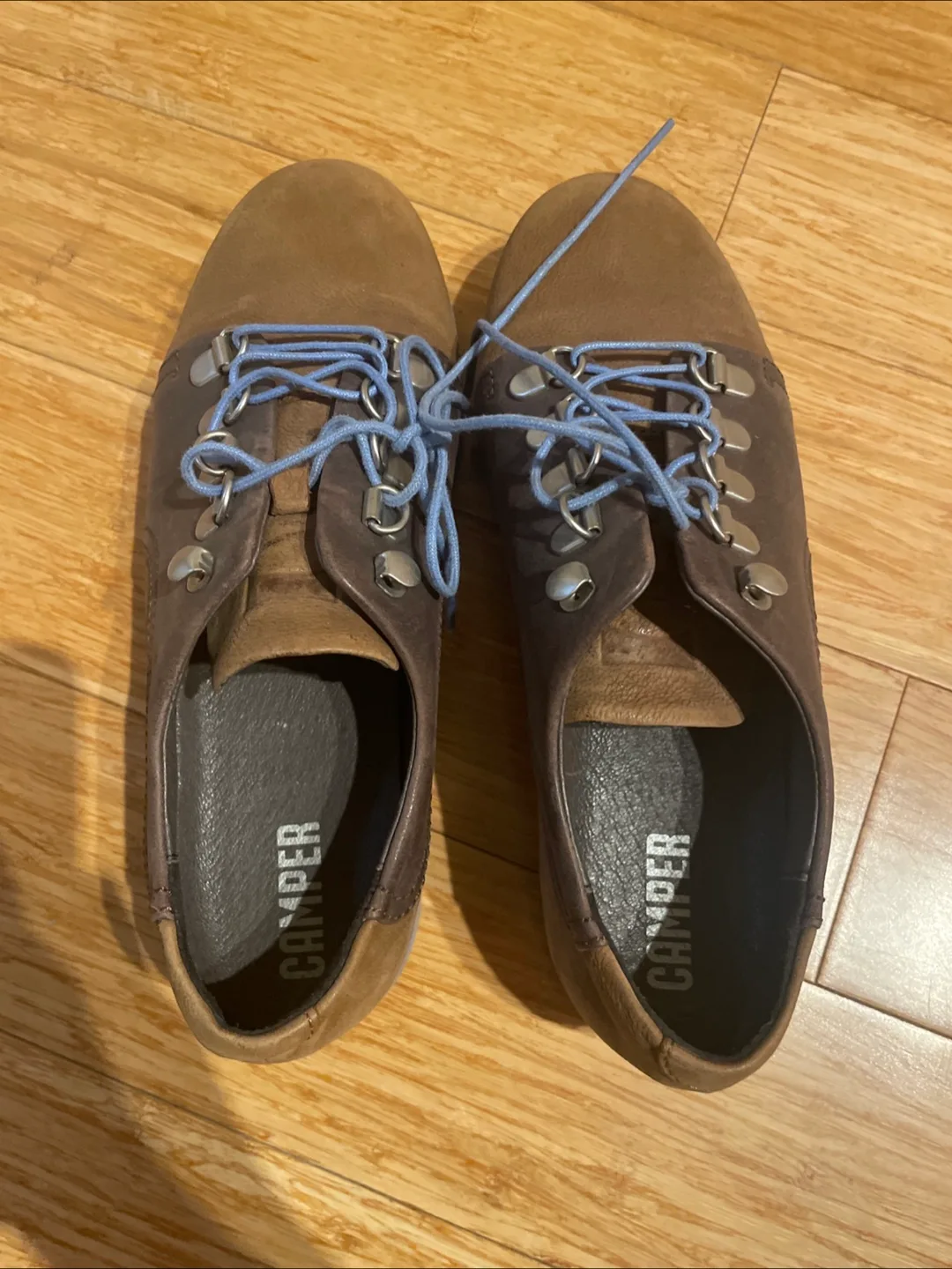 Camper Women's Brown Leather Low Top Sneakers thumbnail