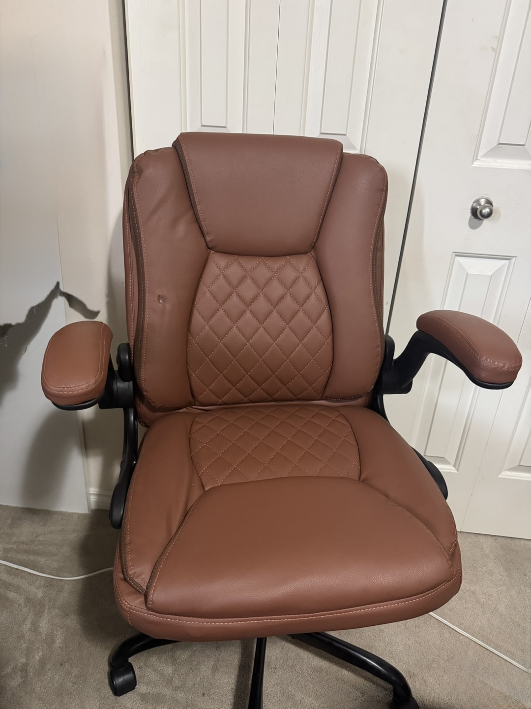 Brown Leather Office Chair