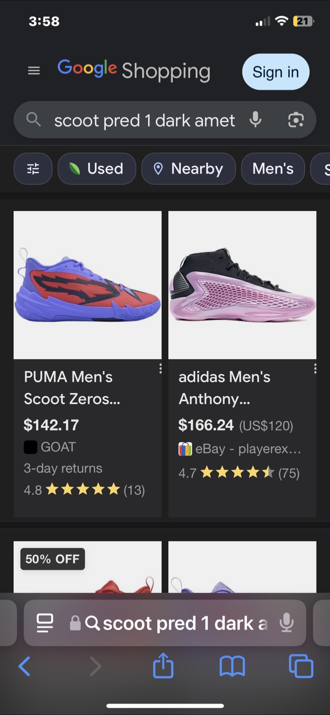 Puma scoot 1s