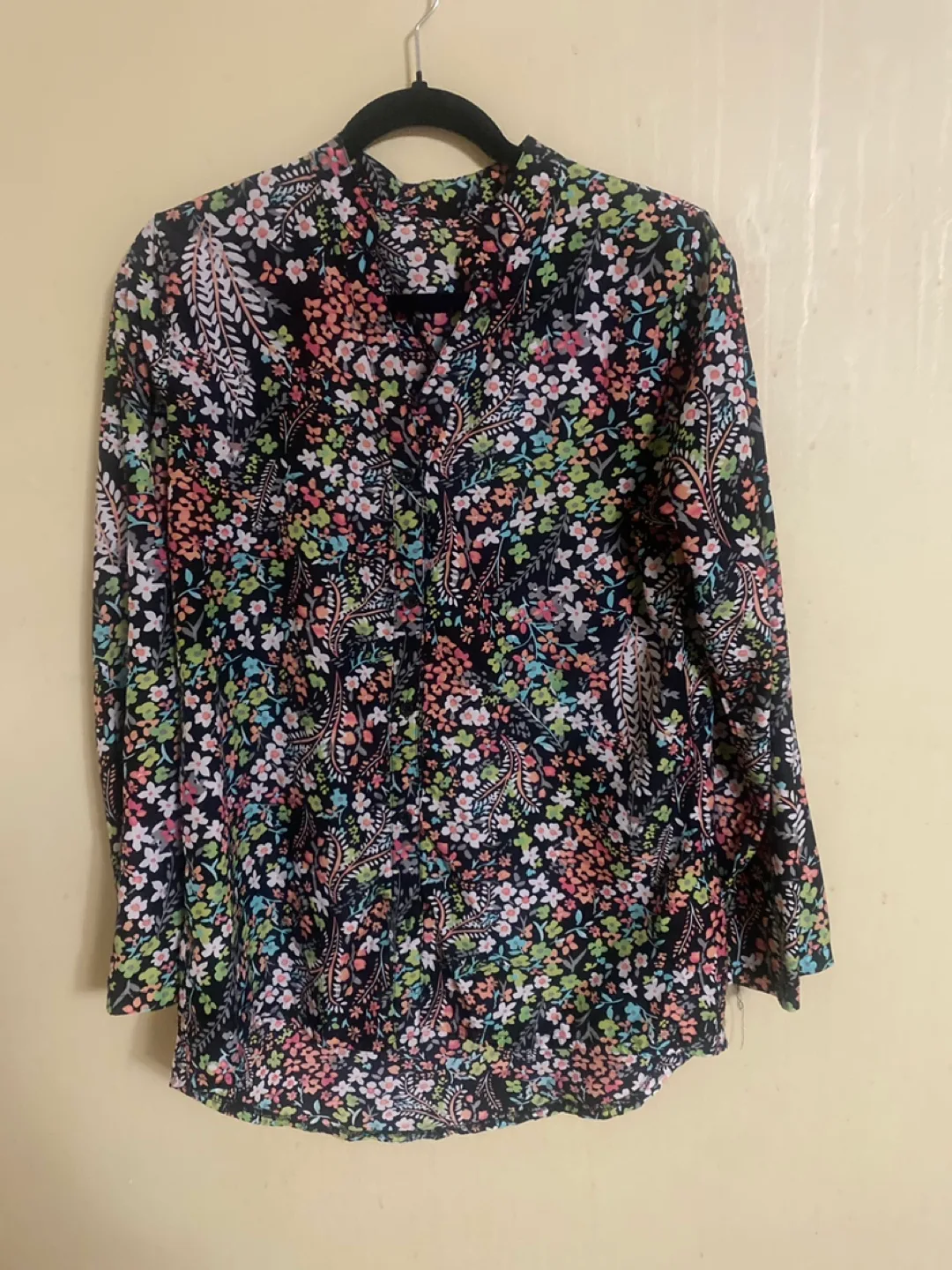 Women's Floral Button-Down Shirt
