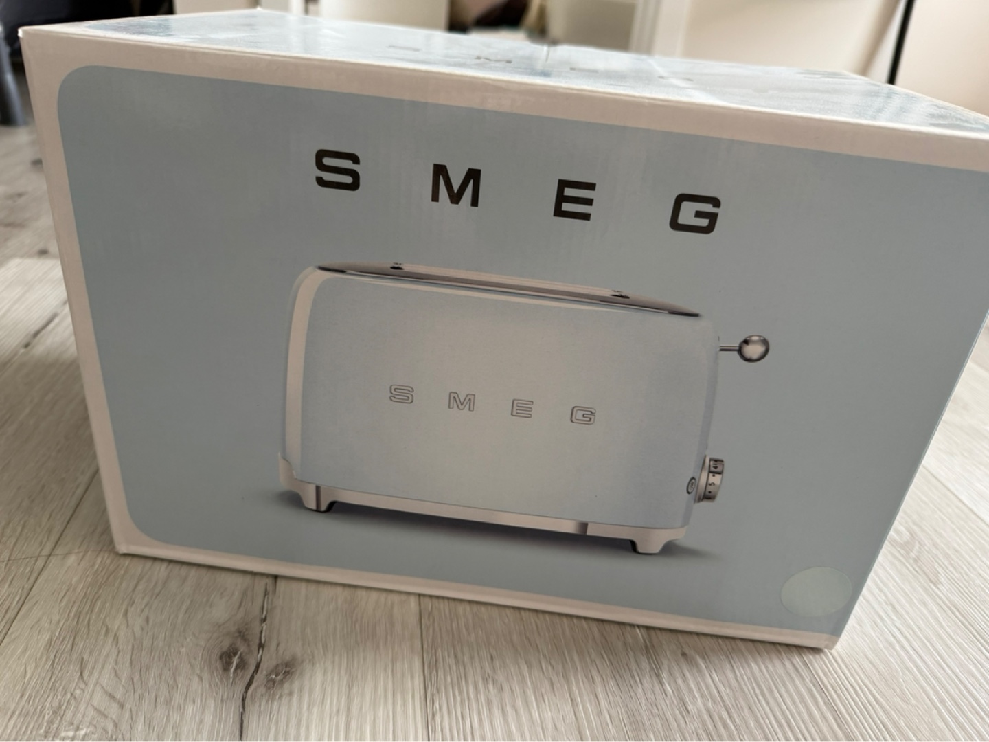 Brand New Smeg Two-Slice Toaster - Pastel Blue