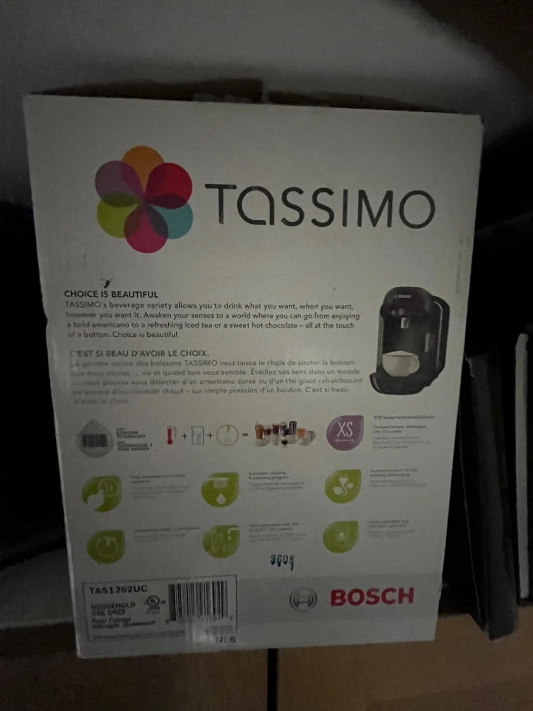 Bosch Tassimo TAS1252UC Single Serve Coffee Machine image indicator(3)