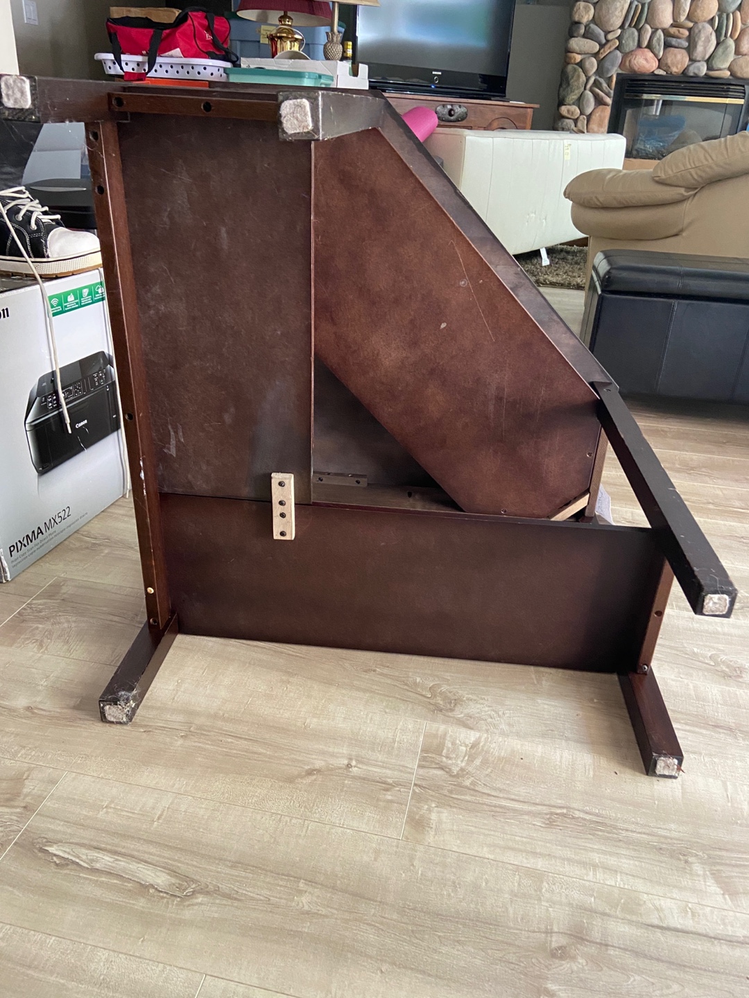 Corner Desk - Dark Brown - photo 5