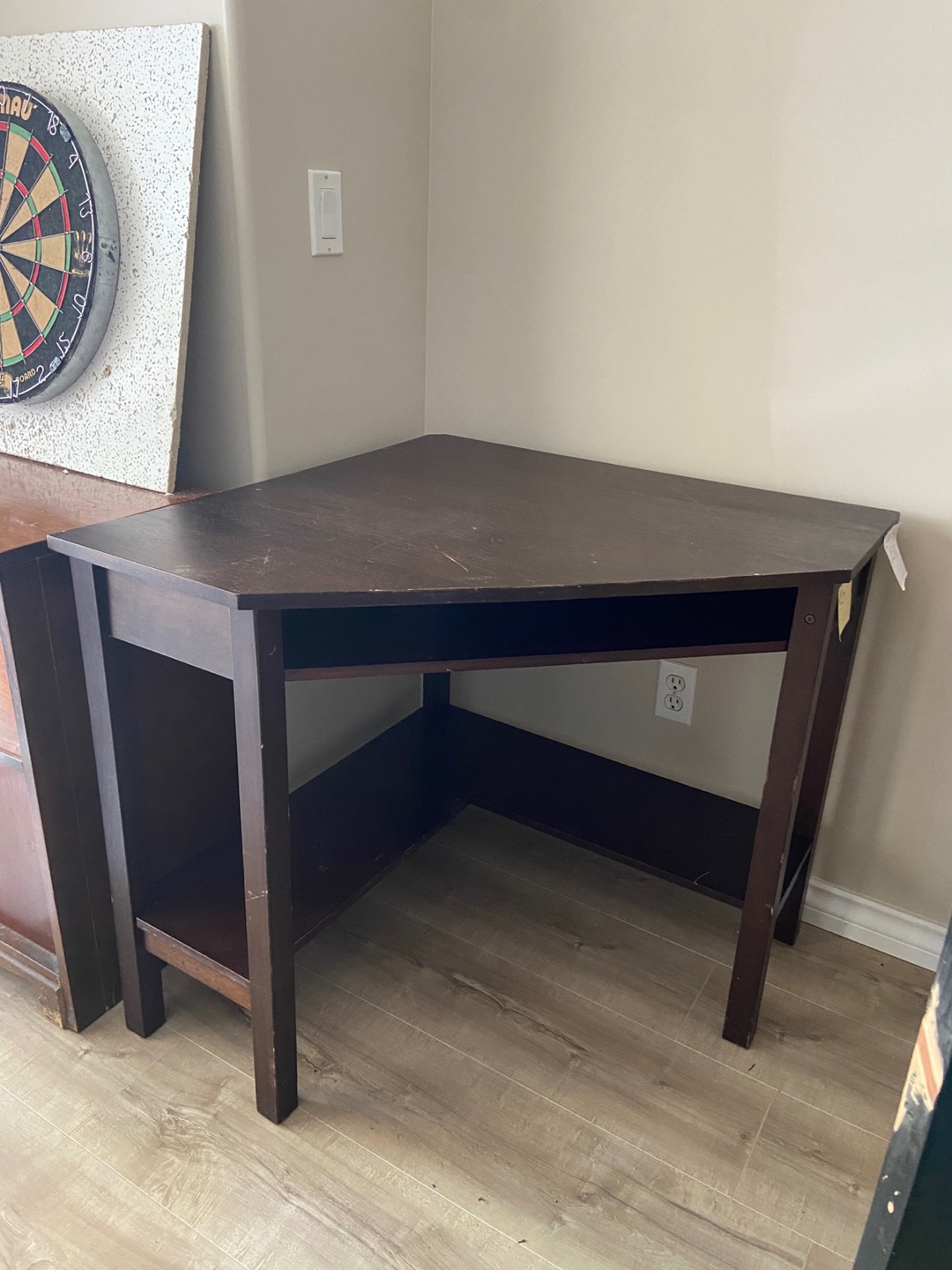 Corner Desk - Dark Brown - photo 4