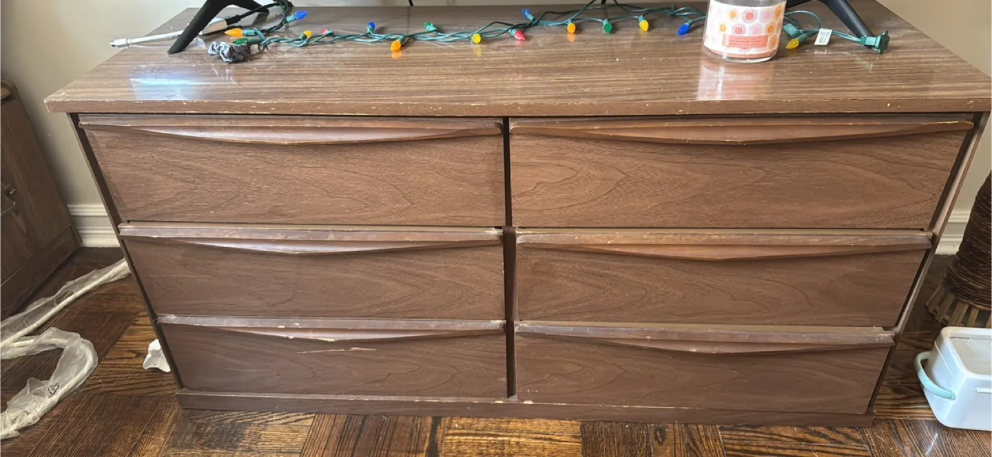 Vintage Mid-Century Modern Six-Drawer Chest thumbnail
