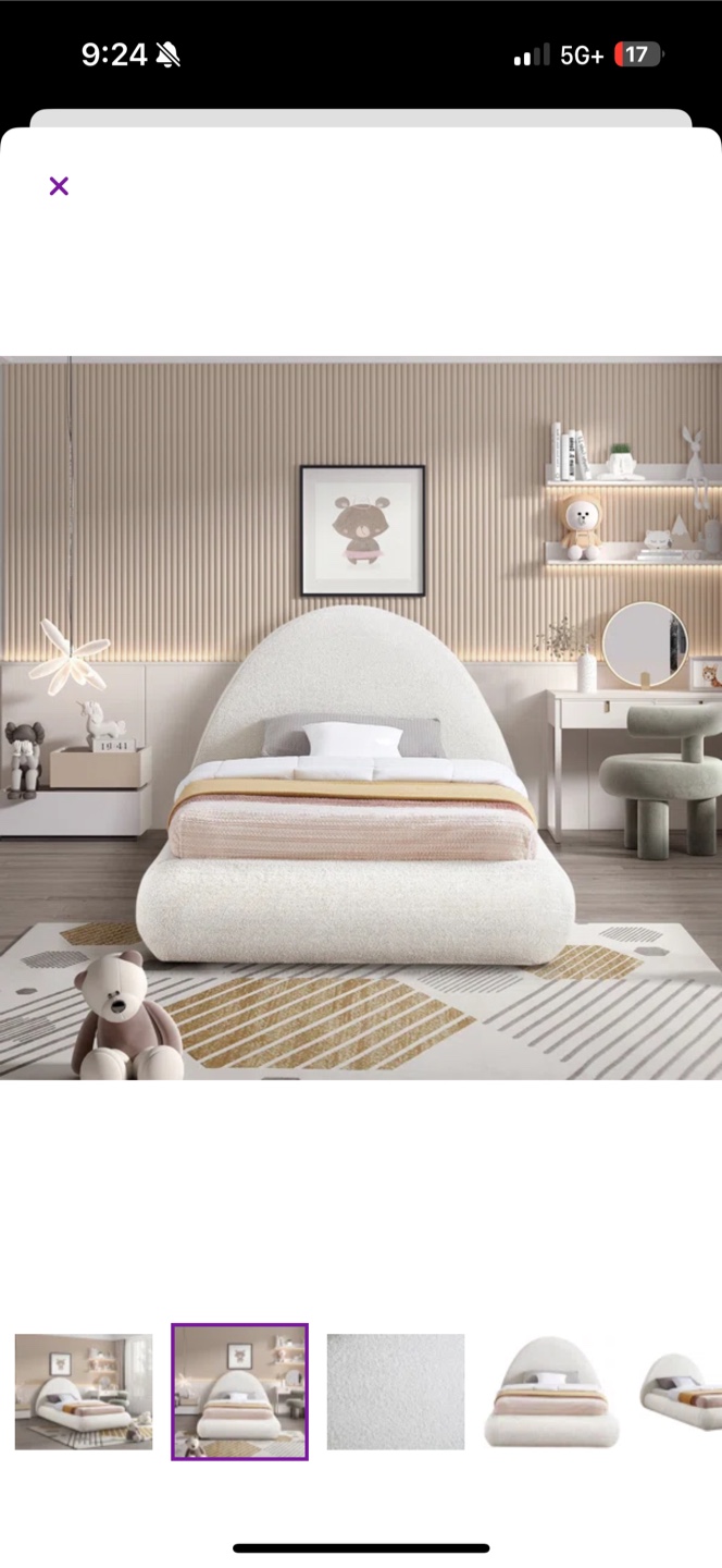 Cloud-like Upholstered + Hybrid Bed 10"