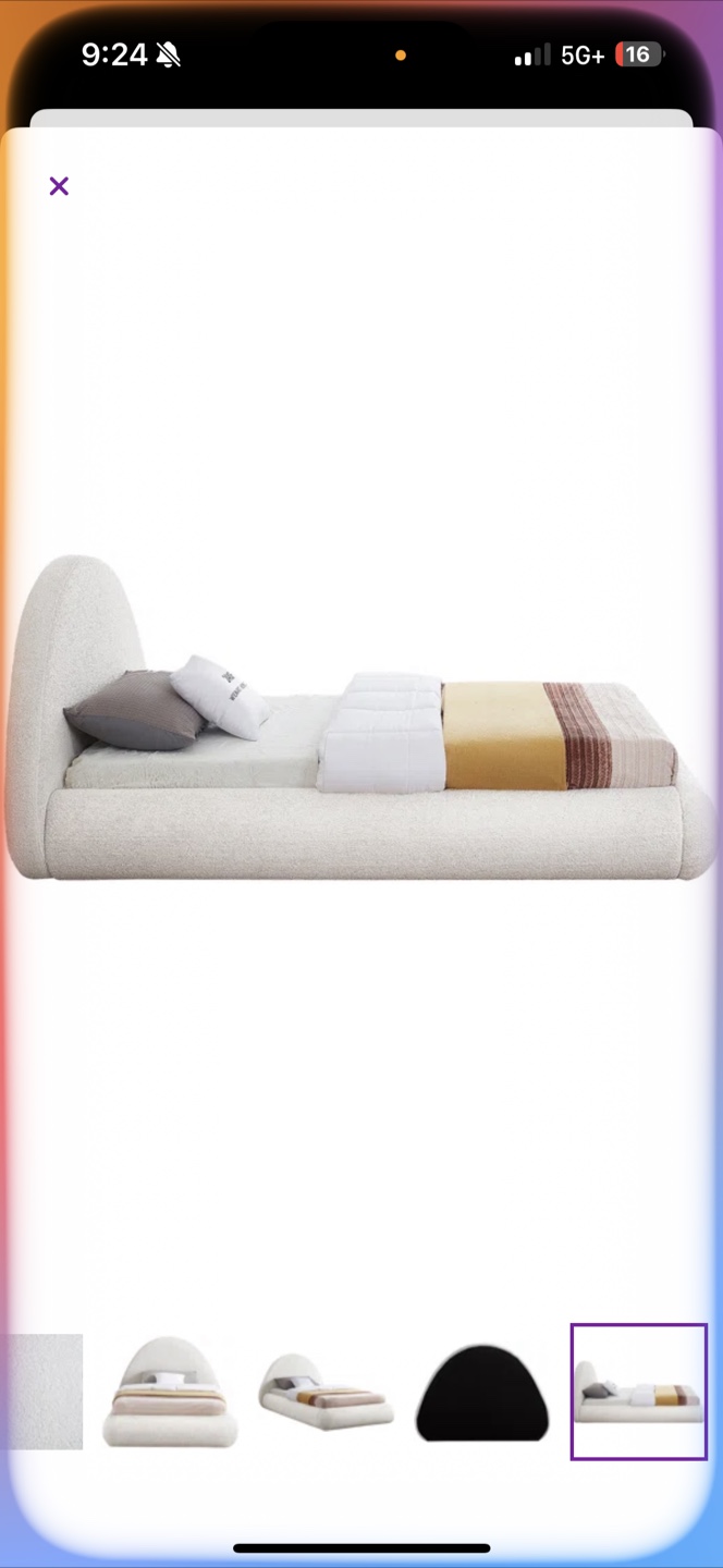 Cloud-like Upholstered + Hybrid Bed 10" - photo 2