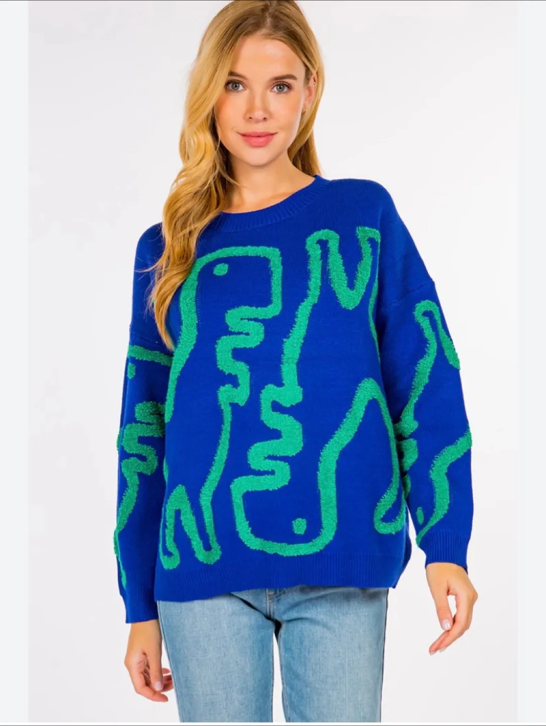 Dreamers by Debut dinosaur sweater thumbnail
