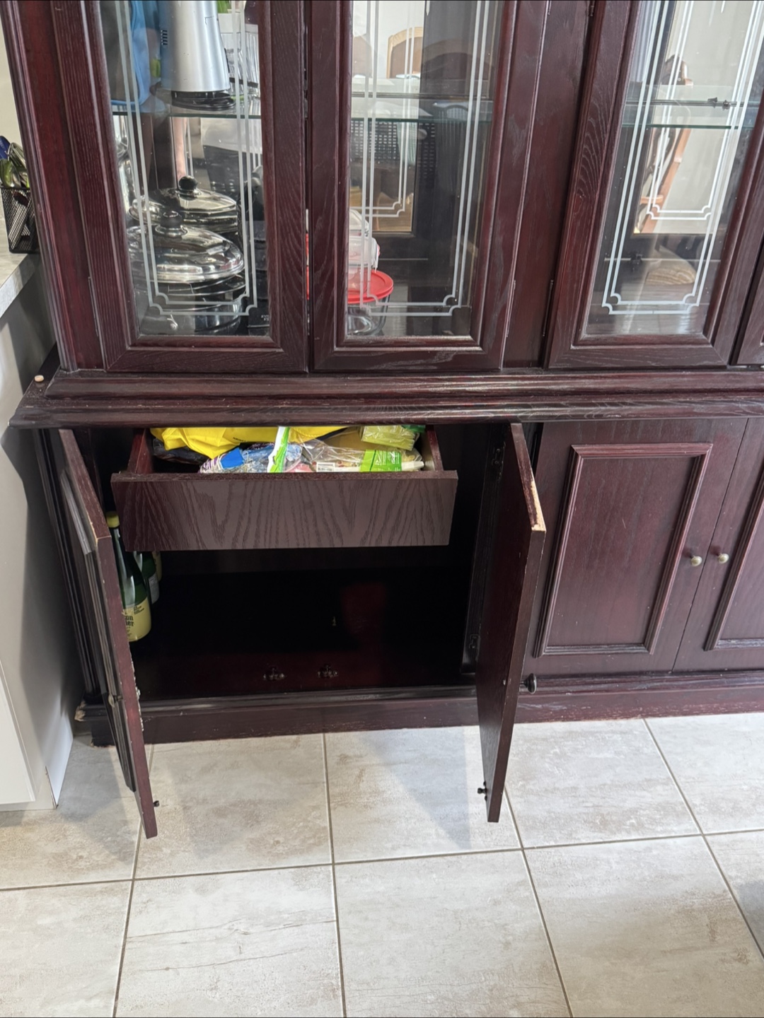 Dark Wood China Cabinet - photo 4