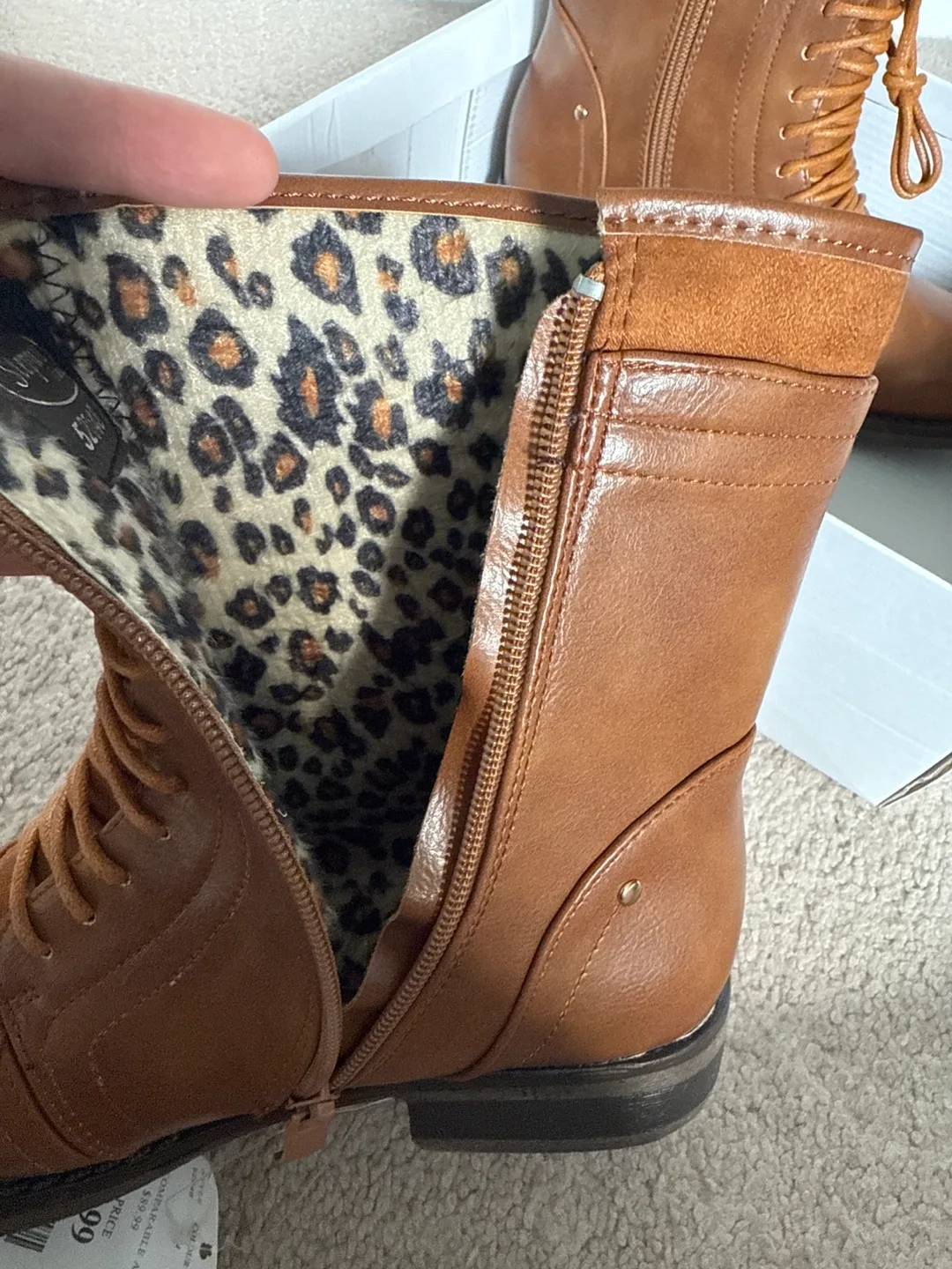 Brown Lace-Up Boots - Size 8 image indicator(3)