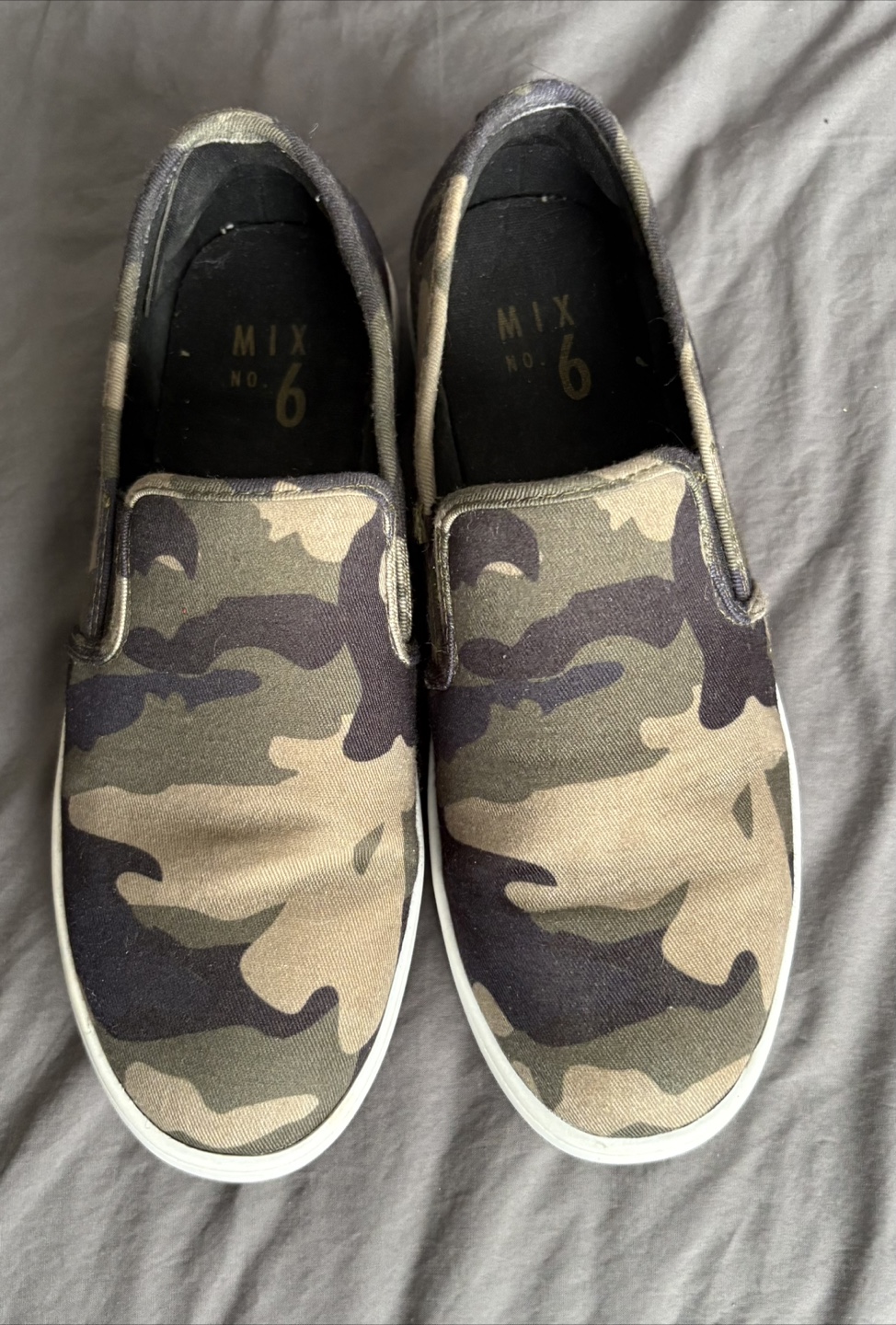 Mix No. 6 Camo Slip-On Sneakers size 7.5