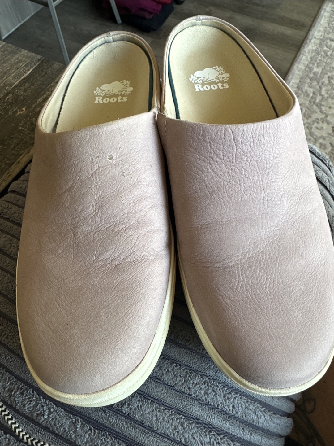 Roots Leather Slides - photo 2