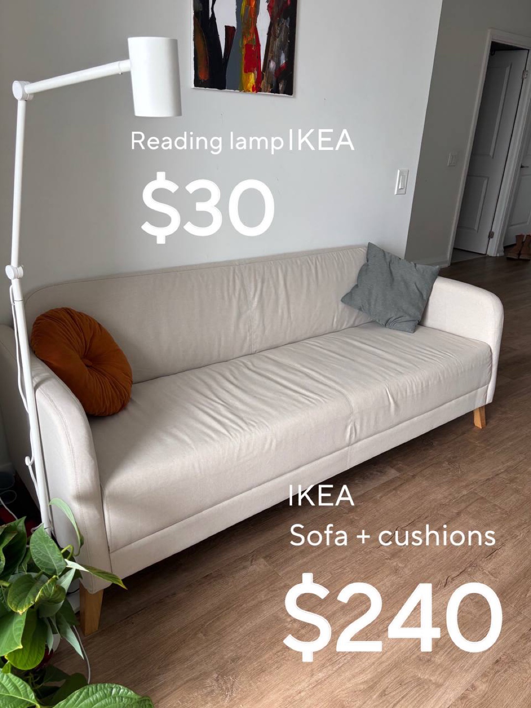 IKEA Sofa and cushions