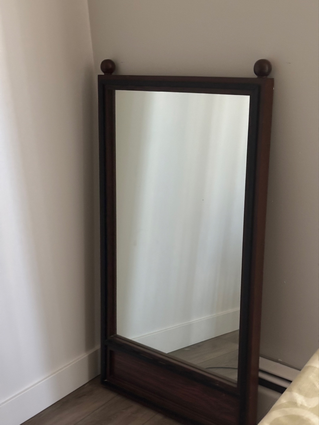 Vintage Wooden Framed Mirror - photo 2