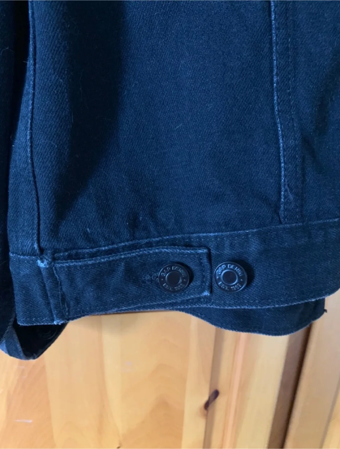 Black 100% Cotton Denim Jean Jacket image indicator(3)