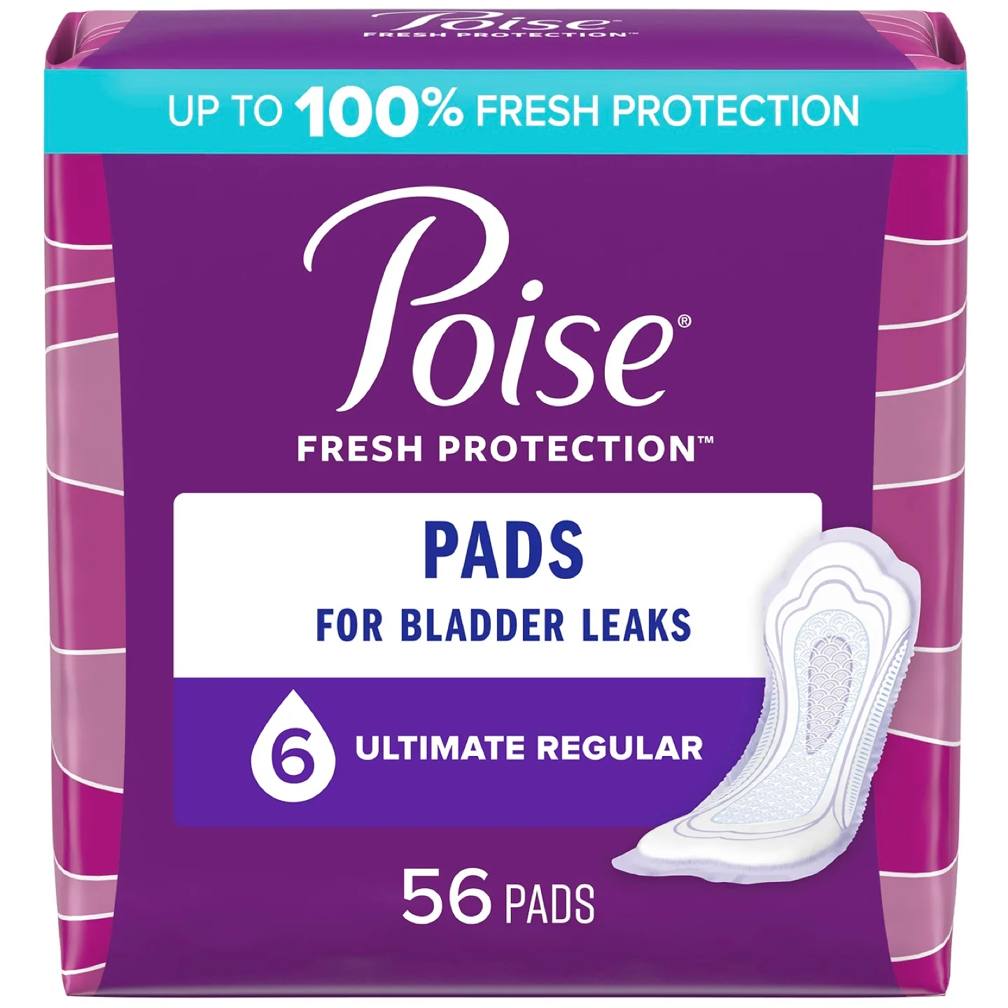 Poise Ultimate Regular Pads for Bladder Leaks thumbnail