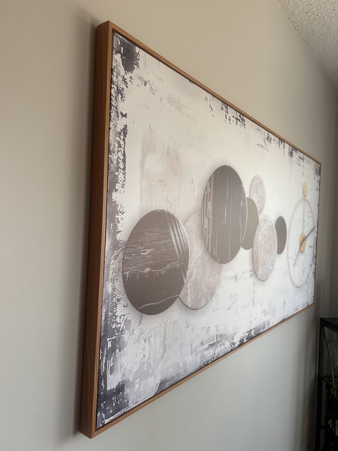 Large Abstract Wall Canvas Art w/ wooden frame - photo 3