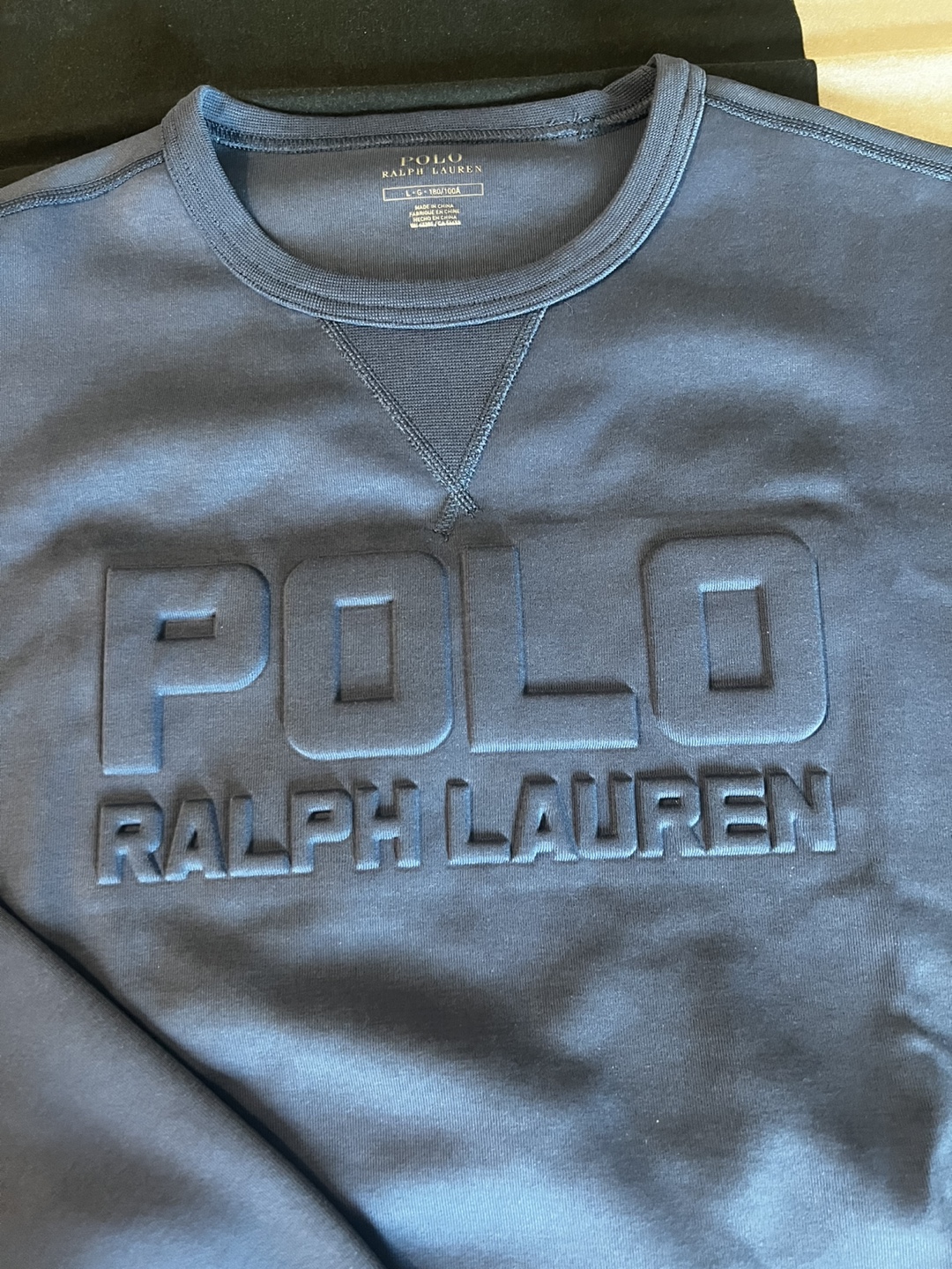 Polo Ralph Lauren Men's Embossed Logo Sweatshirt - Size Large - photo 2