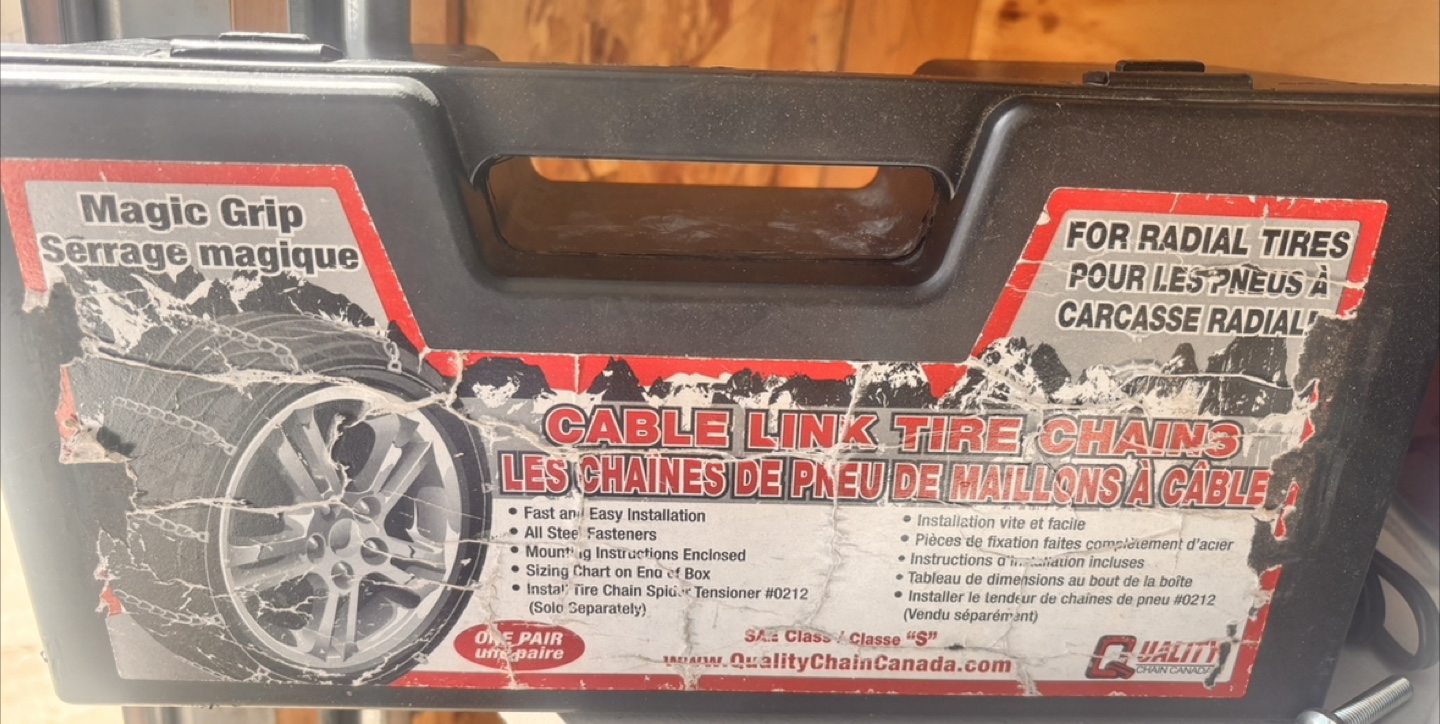 Quality Chain Canada Cable Link Tire Chains - One Pair