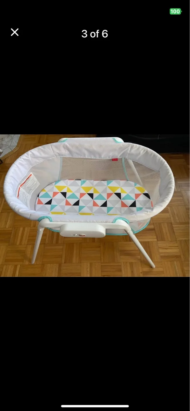Portable Bassinet - Geometric Print image indicator(3)
